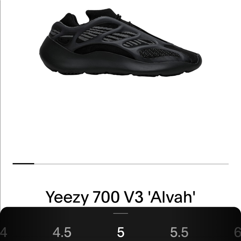 Yeezy 700 V3 'Alvah' Black Sneakers